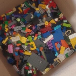 Large flat rate box amount of Legos